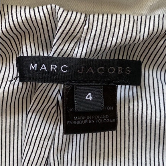 Marc Jacobs Cream Military/Denim Jacket - Picture 2 of 3